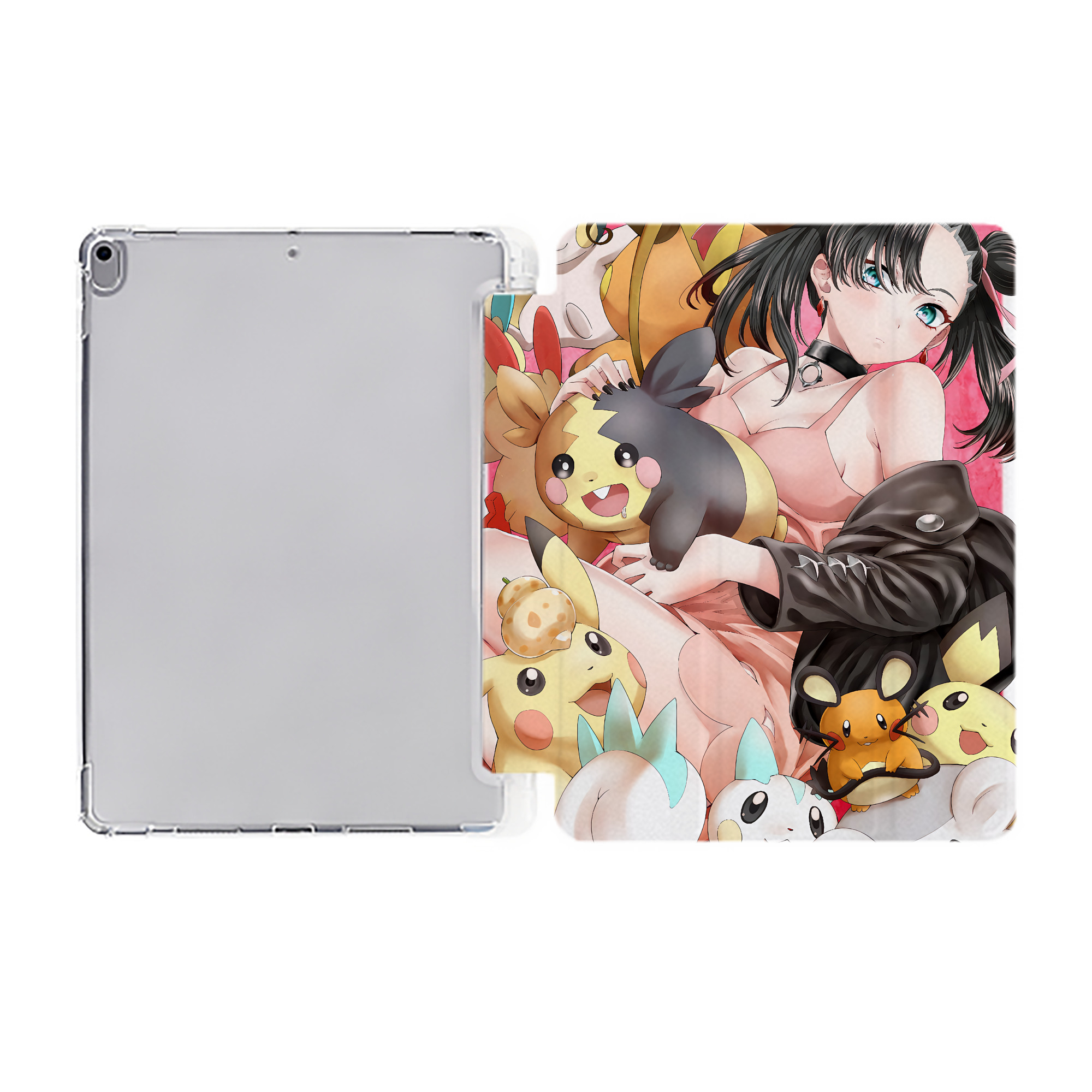 （画像用） ポケットモンスター Pokémon IPad ケース ペン収納付き 三つ折りスタンド PUレザー×シリコン 対応機種9.5/10.5/10.9インチ